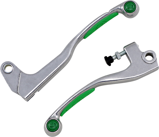 MOOSE RACING Lever Set - Competition - Green 1SGWE49