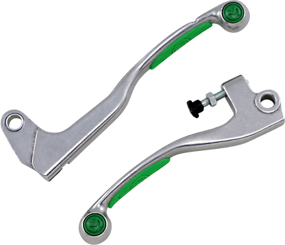 MOOSE RACING Lever Set - Competition - Green 1SGWE49
