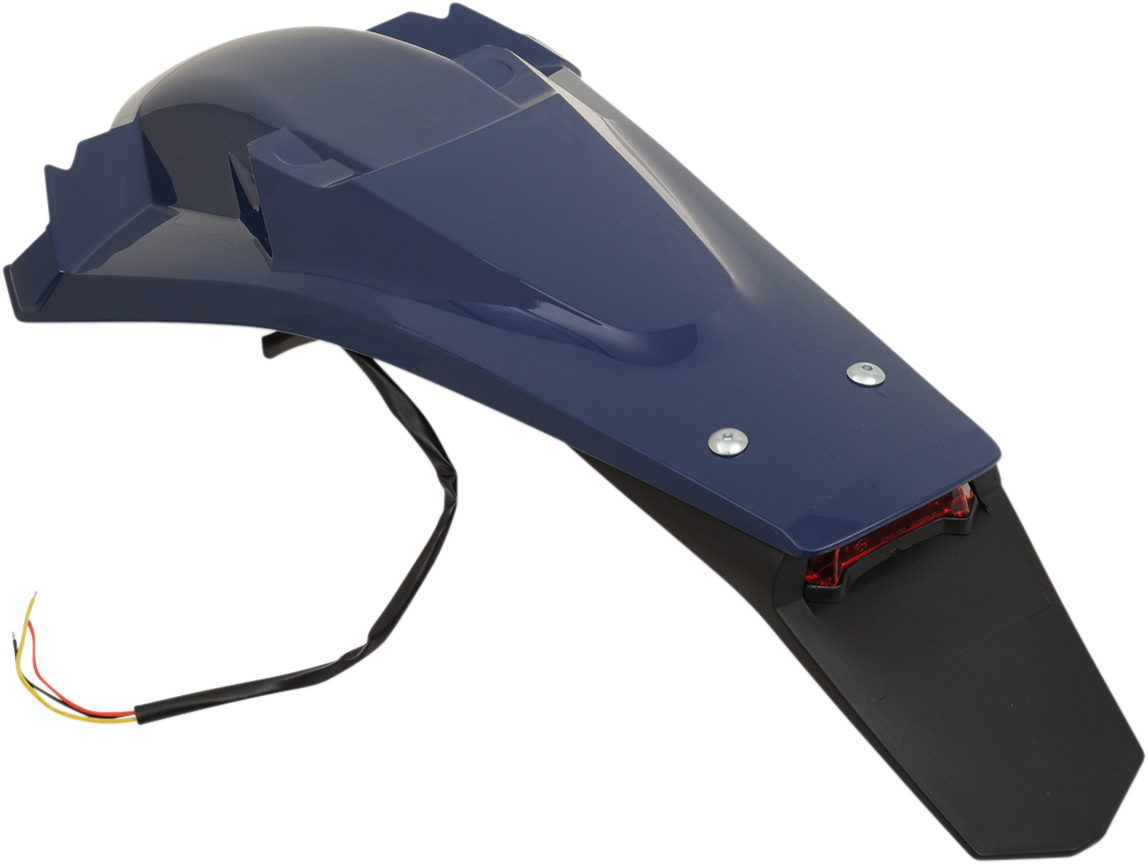 Guardabarros trasero UFO Enduro - con luz - Azul HU03388087