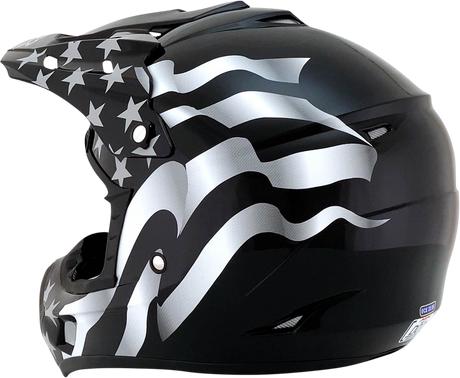 AFX FX-17 Helmet - Flag - Stealth - Large 0110-2365