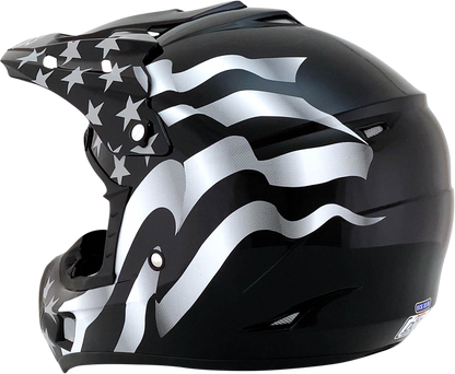 AFX FX-17 Helmet - Flag - Stealth - 2XL 0110-2367
