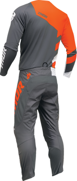 THOR Youth Sector Checker Jersey - Charcoal/Orange - 2XS 2912-2412