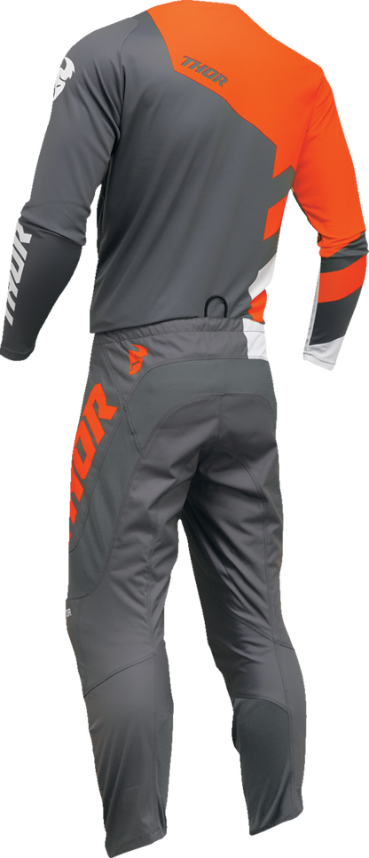 THOR Youth Sector Checker Jersey - Charcoal/Orange - Medium 2912-2415