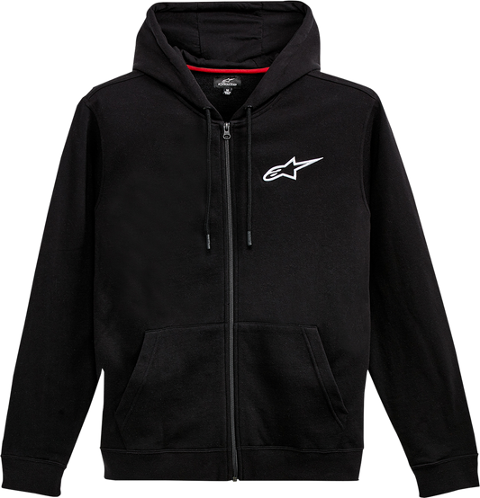 ALPINESTARS Ageless Zip Hoodie - Black/White - 2XL 12125360010202X