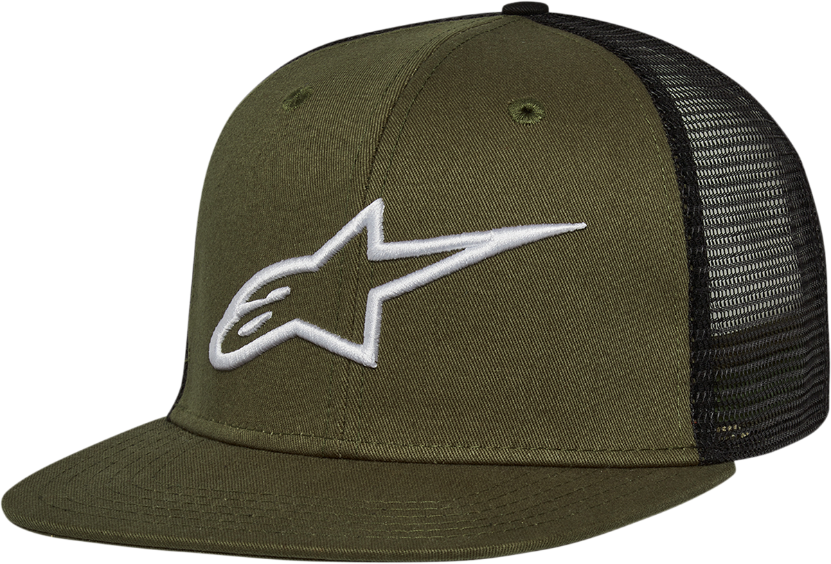 ALPINESTARS Corp Trucker Hat - Military/Black - One Size 1025810036910OS