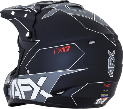 AFX FX-17 Helmet - Aced - Matte Black/White - XL 0110-6492