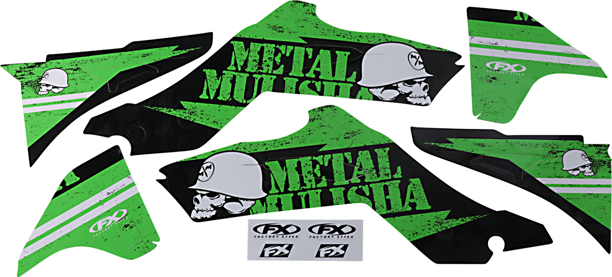 Kit gráfico FACTORY EFFEX Metal Mulisha - Kawasaki 23-11130 