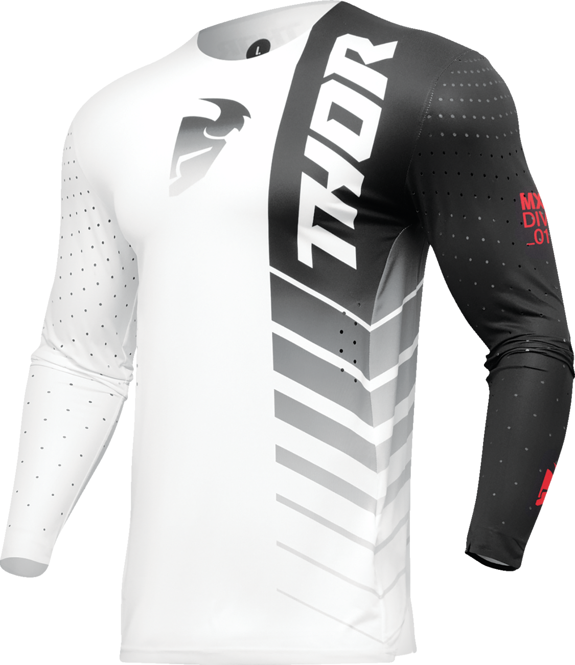 THOR Prime Analog Jersey - Black/White - XL 2910-7686