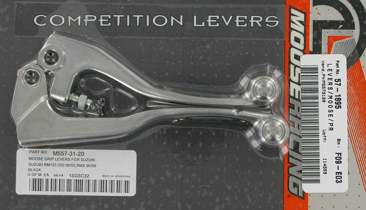 MOOSE RACING Lever Set - Competition - Black 1SGSC32