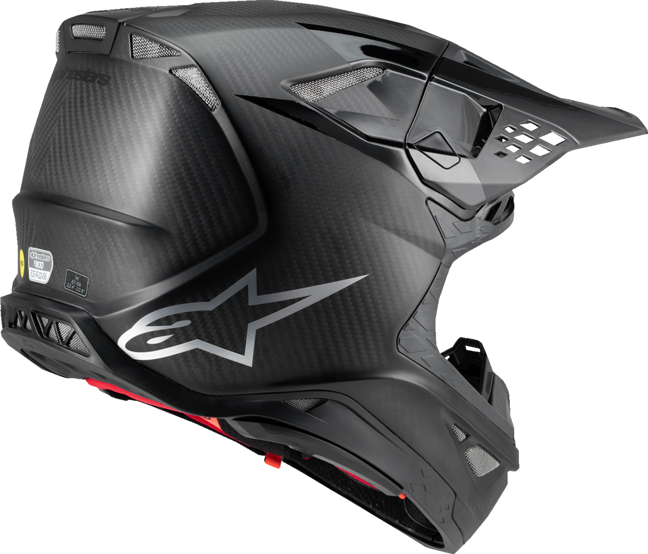ALPINESTARS Supertech M10 Helmet - Fame - MIPS® - Black Carbon - XS 8300423-1902-XS