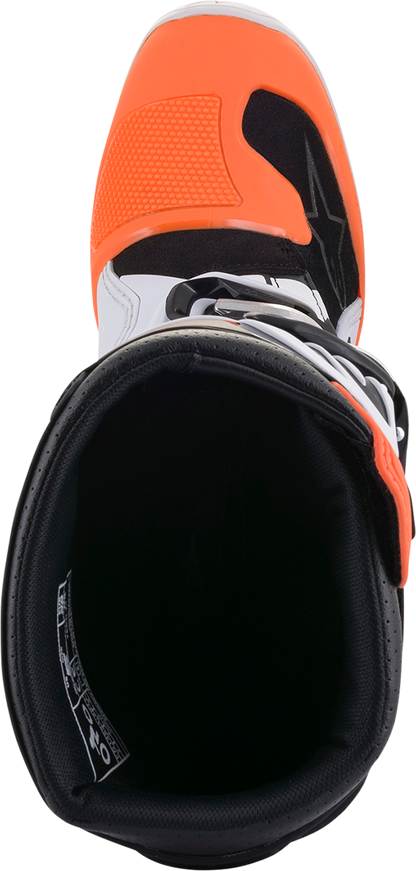 ALPINESTARS Youth Tech 7S Boots - Black/Orange/White - US 6 2015017-1241-6