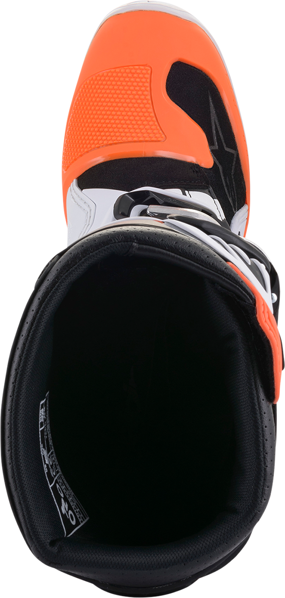 ALPINESTARS Youth Tech 7S Boots - Black/Orange/White - US 8 2015017-1241-8