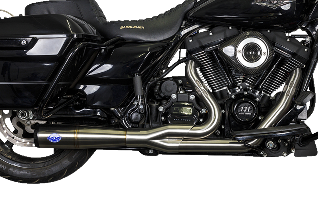 S&S CYCLE Diamondback 2-1 50 State Exhaust System - Stainless Steel 550-0999A