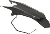 Guardabarros trasero UFO Enduro - con luz - Negro HU03362001