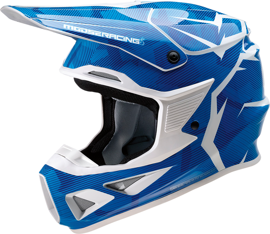 MOOSE RACING F.I. Helmet - Agroid Camo - MIPS® - Blue/White - Large 0110-7769