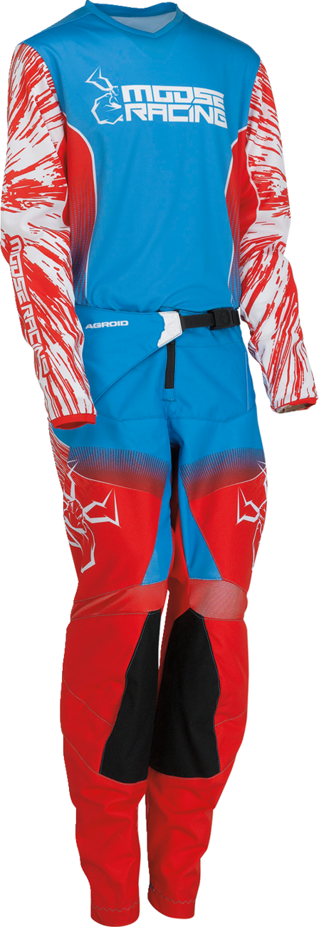 MOOSE RACING Youth Agroid Jersey - Red/White/Blue - Medium 2912-2263