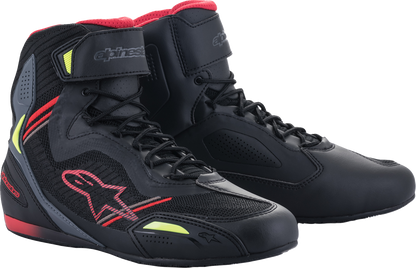 Zapatos ALPINESTARS Faster-3 Rideknit - Negro/Rojo/Amarillo - US 12.5 251031913613