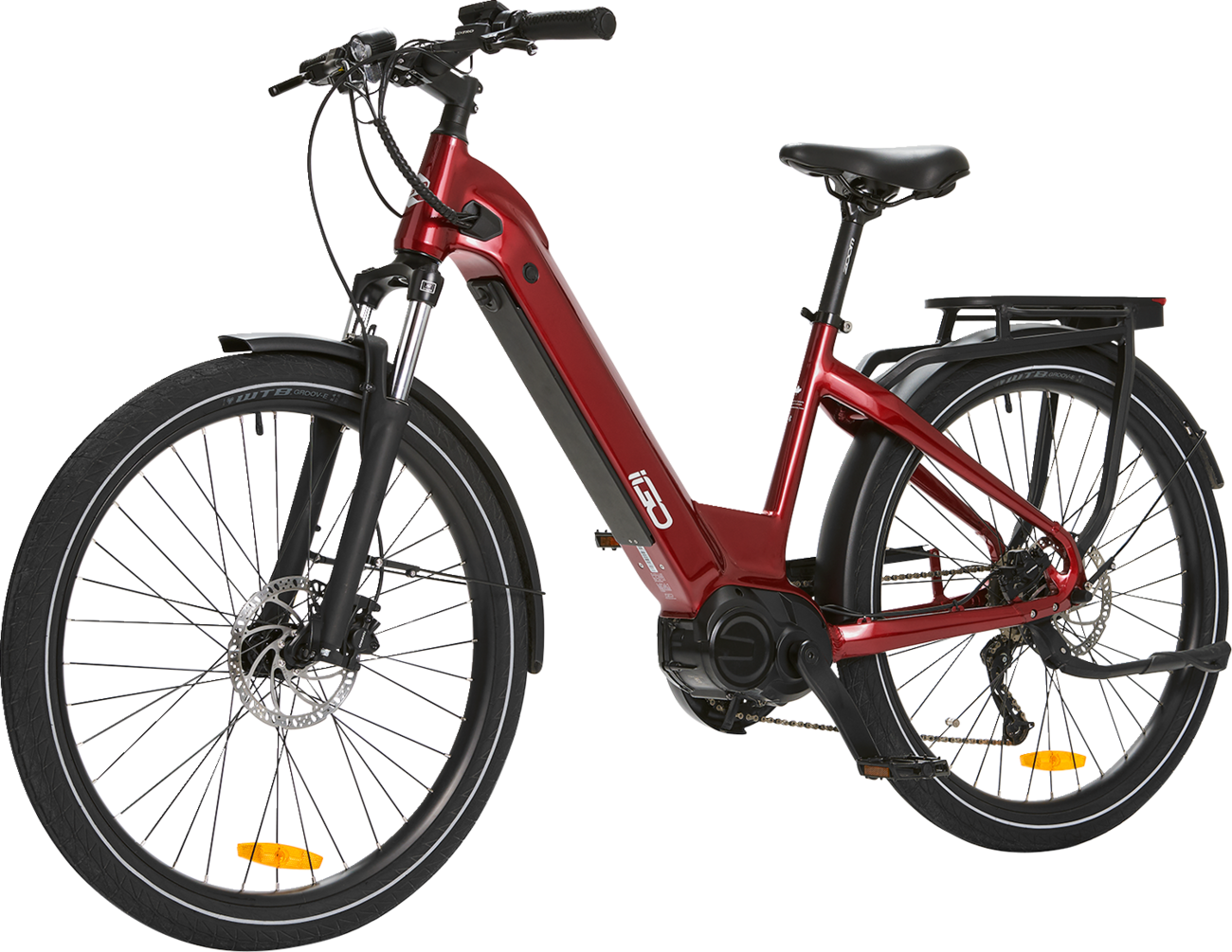 IGO ELECTRIC BIKES Discovery Yorkville LS E-Bike - Platinum - Hybrid 100-212-000