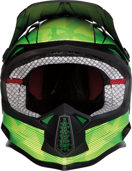 MOOSE RACING Youth F.I. Helmet - Agroid Camo - MIPS® - Yellow/Green - Large 0111-1525
