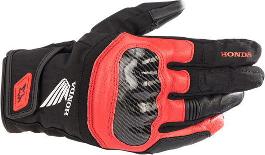 ALPINESTARS Honda SMX Z Drystar® Gloves - Black/Bright Red - Medium 3527321-1303-M