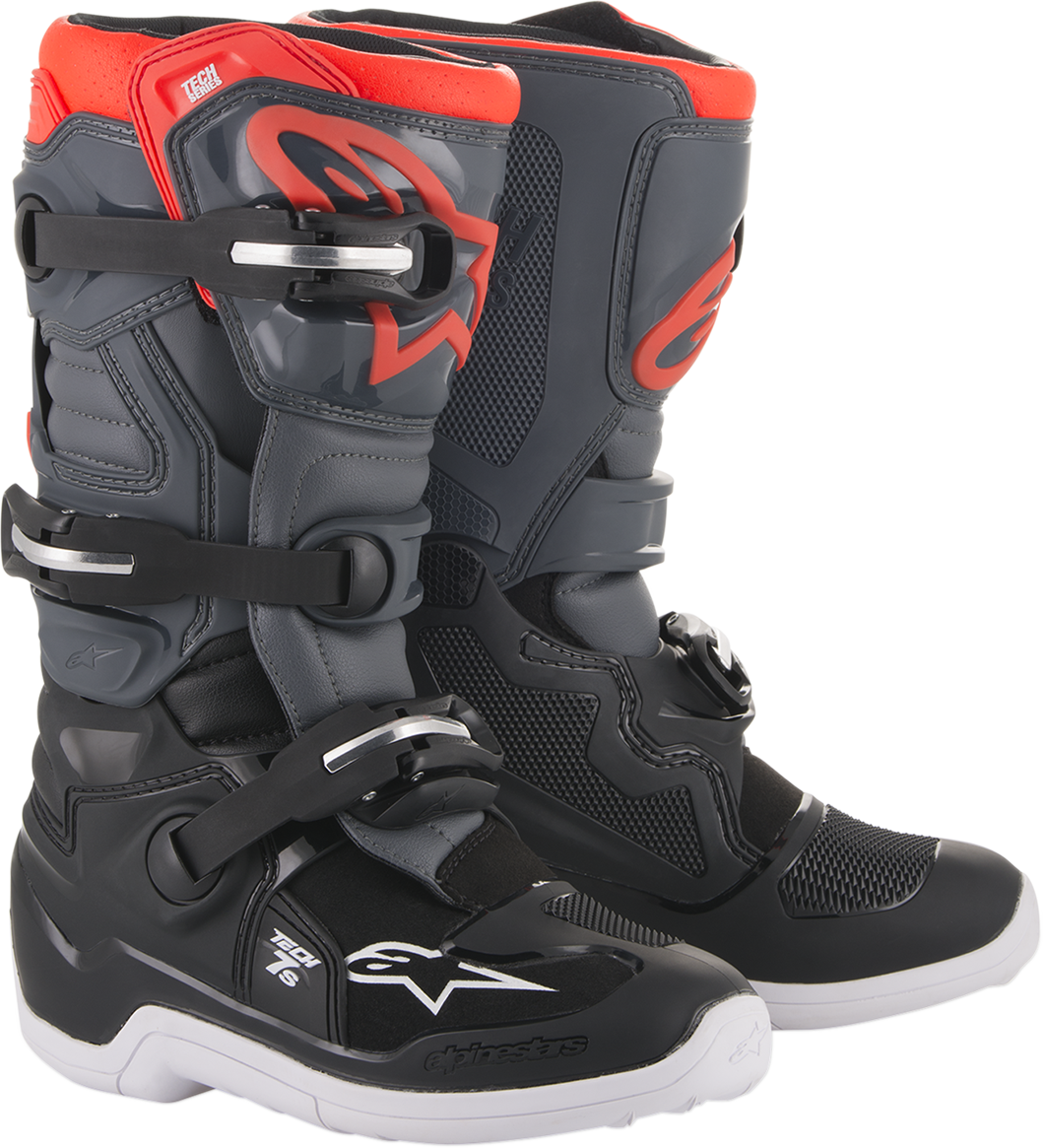 ALPINESTARS Youth Tech 7S Boots - Black/Gray - US 6 201501711336