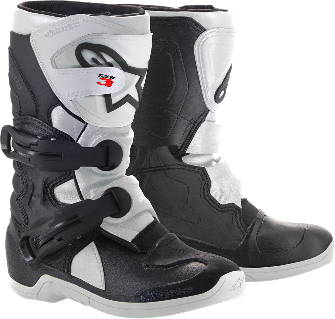 ALPINESTARS Youth Tech 3S Boots - Black/White - US 13 2014518-12-13