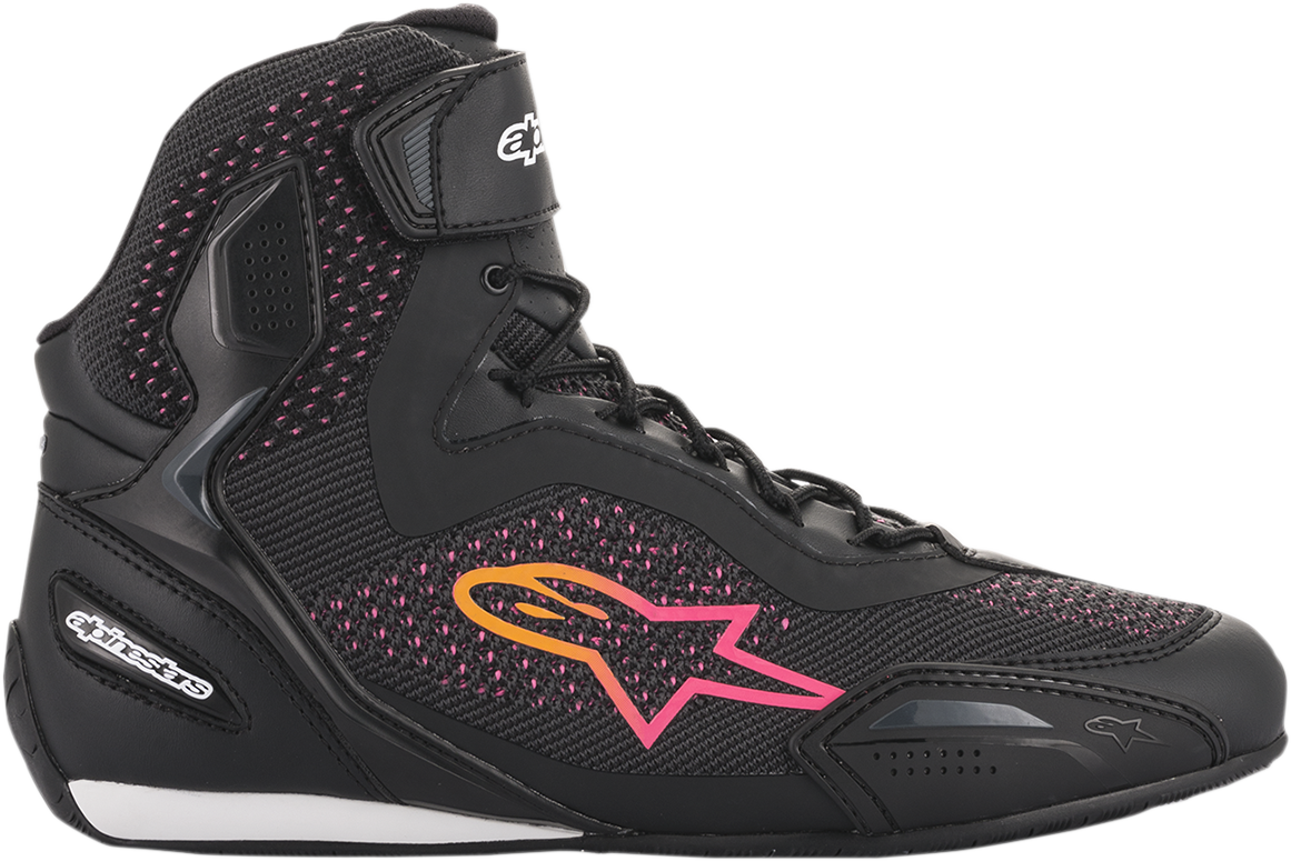 Zapatos ALPINESTARS Stella Faster-3 Rideknit - Negro/Amarillo/Rosa - US 10.5 2510520143911 