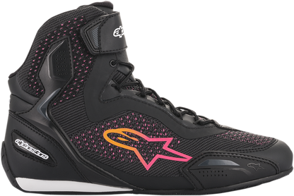 ALPINESTARS Stella Faster-3 Rideknit Shoes - Black/Yellow/Pink - US 10.5 2510520143911