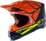 Casco ALPINESTARS Supertech M8 - Fábrica - Azul/Naranja/Amarillo - Mediano 8302922-7445-MD 
