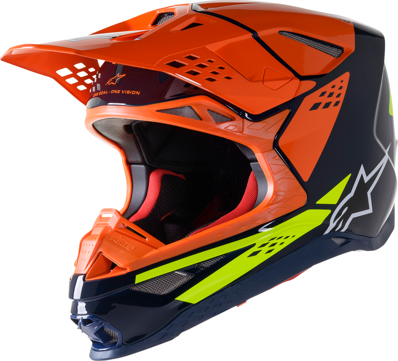 ALPINESTARS Supertech M8 Helmet - Factory - Blue/Orange/Yellow - XL 8302922-7445-XL