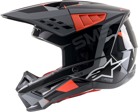 ALPINESTARS SM5 Helmet - Rover - Gray/Red - Large 8303921-1392-LG