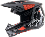 ALPINESTARS SM5 Helmet - Rover - Gray/Red - Small 8303921-1392-SM