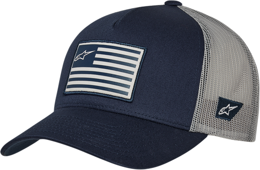 Gorra ALPINESTARS Flag Snapback - Azul marino/Gris - Talla única 1211810137011OS 