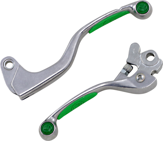 MOOSE RACING Lever Set - Competition - Green 1SGWF39