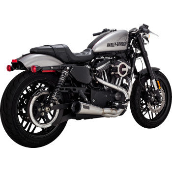 VANCE &amp; HINES Sistema de escape ascendente 2 en 1 - Acero inoxidable Harley-Davidson 883/1200 27637 