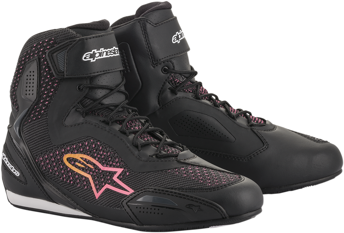 Zapatos ALPINESTARS Stella Faster-3 Rideknit - Negro/Amarillo/Rosa - US 8.5 251052014399 