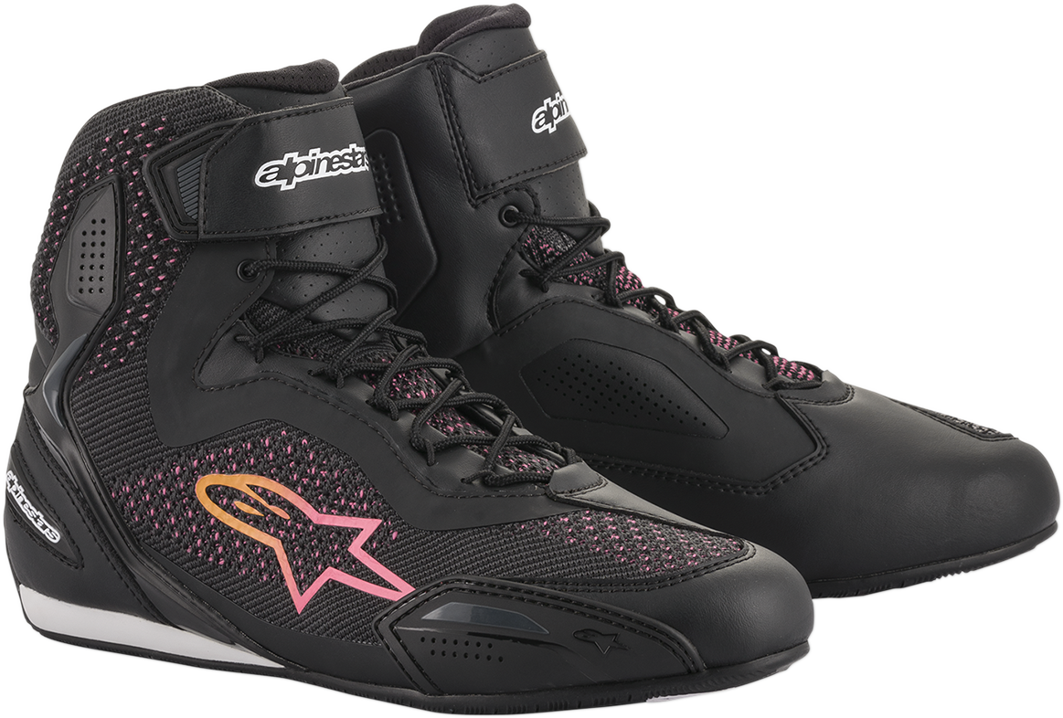 Zapatos ALPINESTARS Stella Faster-3 Rideknit - Negro/Amarillo/Rosa - EU 7 251052014397 