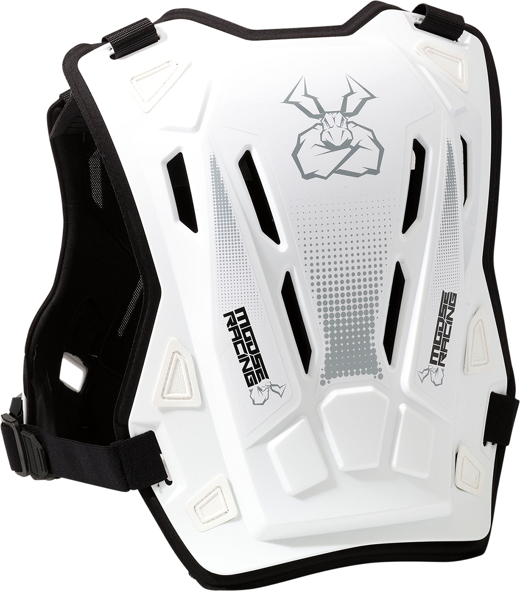 MOOSE RACING Youth Agroid™ Chest Guard - White - 2XS/XS 2701-1117