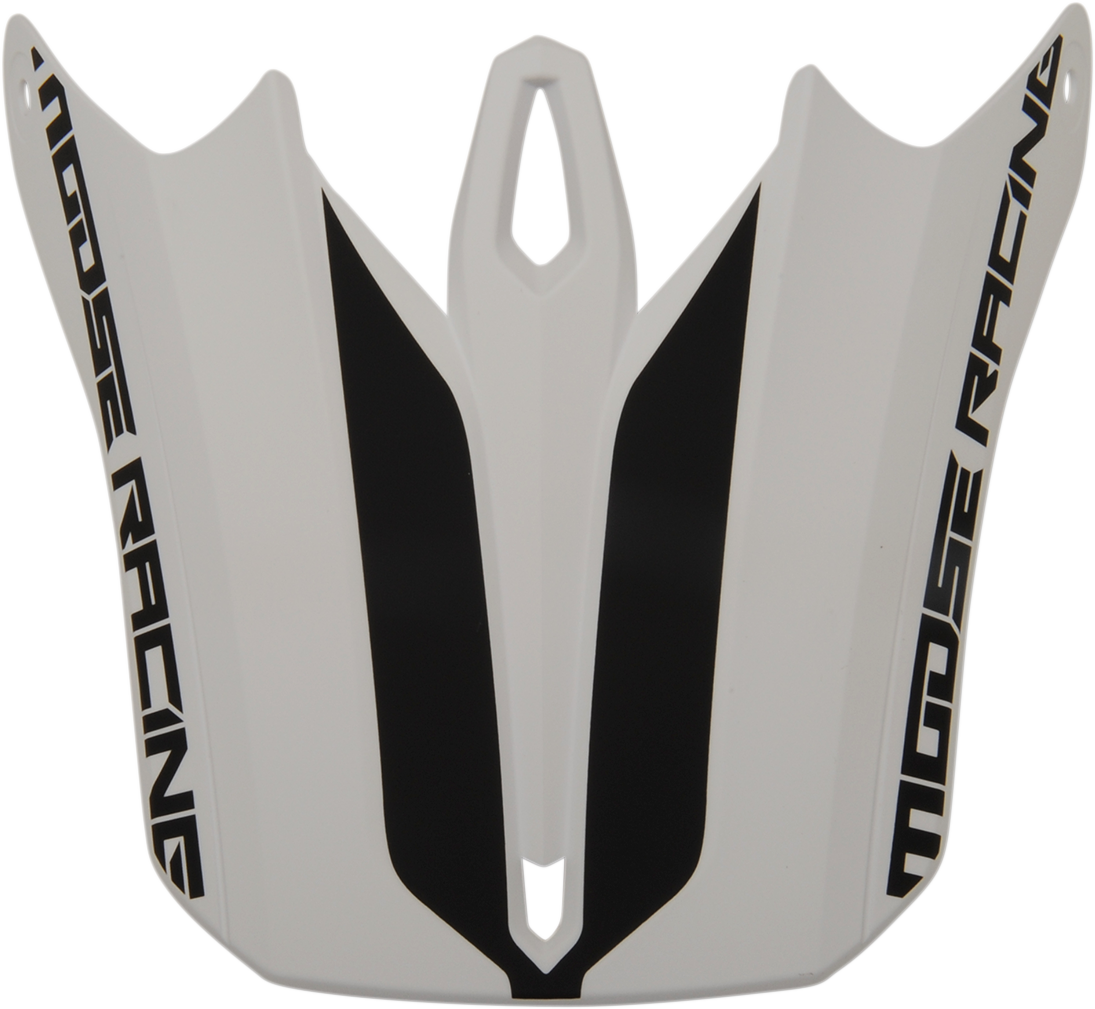 Kit de visera MOOSE RACING FI Session - Blanco/Negro 0132-1262