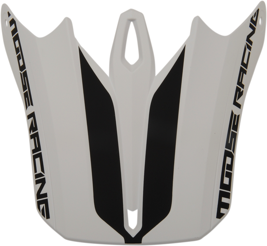 Kit de visera MOOSE RACING FI Session - Blanco/Negro 0132-1262