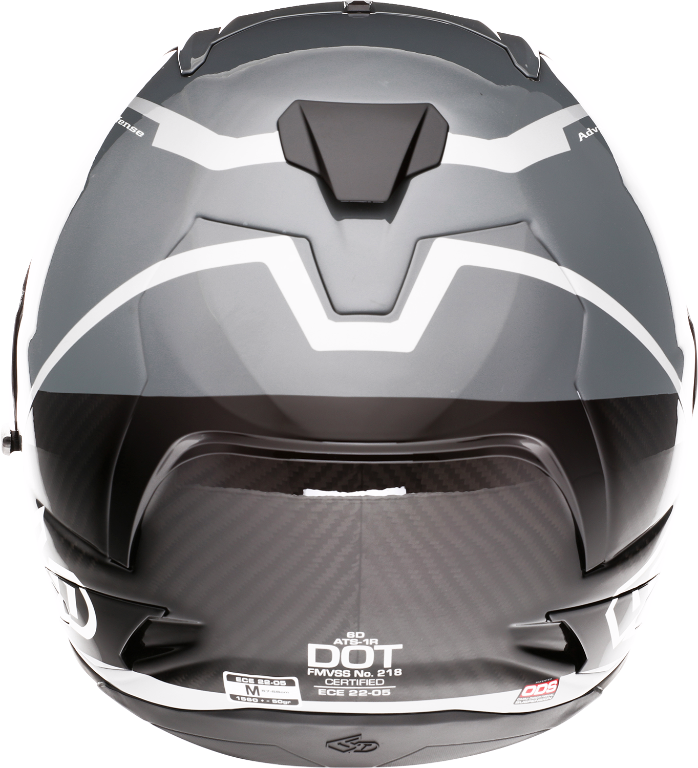 6D ATS-1R Helmet - Alpha - Silver - Large 30-0587