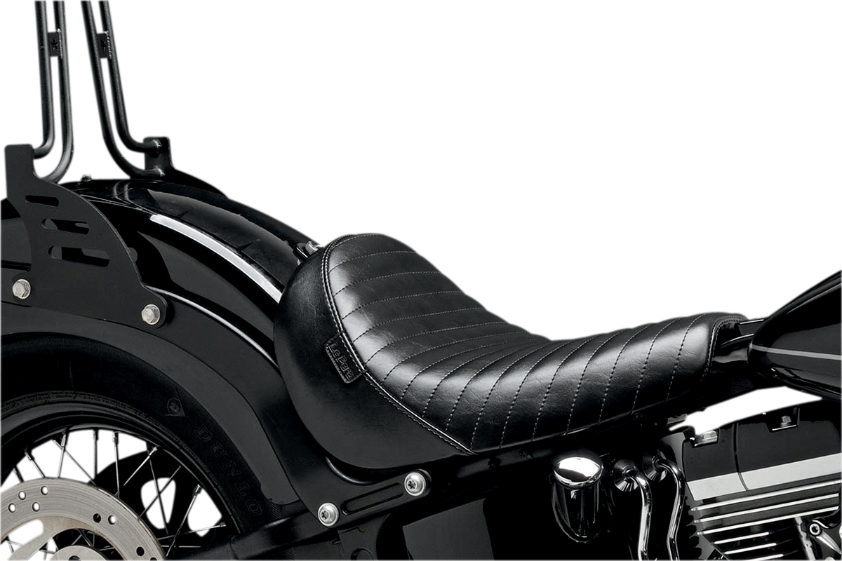 LE PERA Bare Bones Solo Seat - Pleated - Black - FXS LKS-007PT