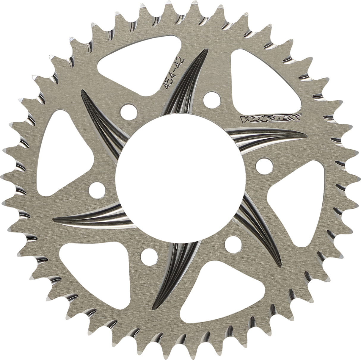 VORTEX Aluminum Sprocket - Silver - Rear - 42 Tooth 454-42