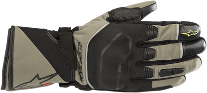 Guantes ALPINESTARS Andes Touring Outdry - Verde militar/Negro - Pequeños 3527518-6080-S 