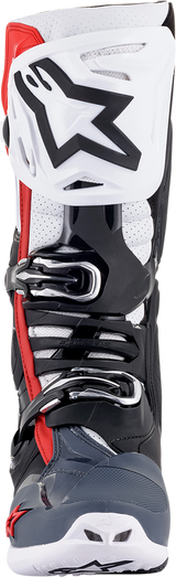 Botas superventiladas ALPINESTARS Tech 10 - Negro/Blanco/Gris/Rojo - US 9 2010520-1213-9 