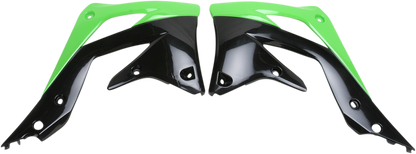 ACERBIS Radiator Shrouds - Green/Black 2250431089