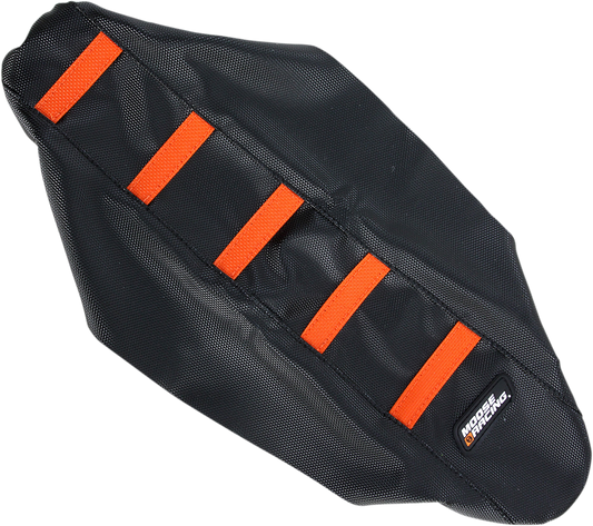 Funda de asiento acanalada MOOSE RACING - Funda negra/Costillas naranja - KTM KTM6509-336RT 