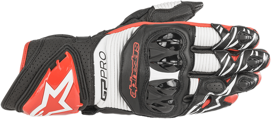 ALPINESTARS GP Pro R3 Gloves - Black/White/Bright Red - 2XL 3556719-1304XXL