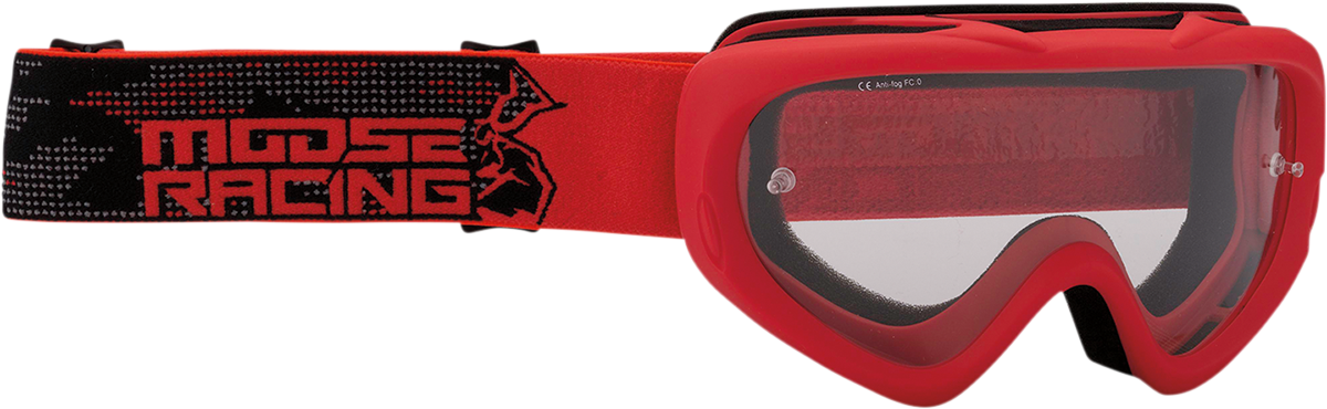 MOOSE RACING Youth Qualifier Goggles - Agroid - Red 2601-2661