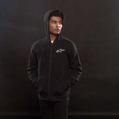 ALPINESTARS Ageless Zip Hoodie - Black/White - Medium 1212-536001020M